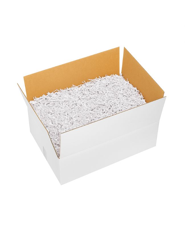 White Crinkle Cut Paper 10 LB Box