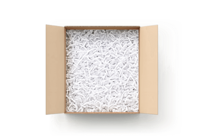 White Crinkle Cut Paper 10 LB Box